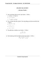 đề kiểm tra 1 tiết chuyên đề số phức