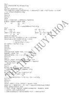 giai chi tiet de hoa khoi A nam 2013