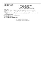 ĐỀ THI HỌC KIII TOAN 8