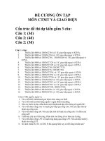 Đề cương ôn tập môn cấu trúc máy tính và giao diện