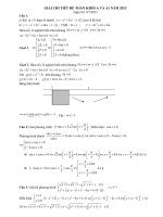 Bài giải chi tiết Toán A - 2013