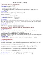 DỰ ĐOÁN ĐỀ KHỐI B năm 2013