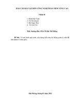 báo cáo bài tập môn công nghệ phần mềm nâng cao