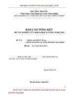 nghiên cứu thiết kế chế tạo thiết bị hoá khí liên tục từ phụ phế phẩm nông nghiệp