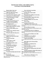 Thành ngữ tiếng Anh thông dụng