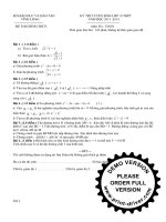 Đề Toán 9 ( Vĩnh Long) -Gợi Ý Giải