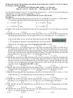 đề thi đại học - cao đăng 2013 xếp theo chương có đáp án