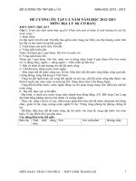 đề cương ôn tập địa lí 10 cơ bản - hay