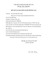 Mẫu đơn gia hạn đóng tiền học phí