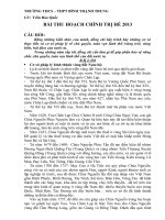 BÀI THU HOẠCH HÈ 2013 - 2014