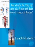 báo cáo tiểu luận môn nghệ thuật lãnh đạo nơi sự lãnh đạo bắt đầu