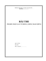 Bài tìm hiểu luật phòng chống tham nhũng