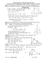 CHUYÊN ĐỀ BT HỆ THỨC LƯỢNG TRONG TAM GIÁC VUÔNG NÂNG CAO