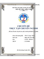 Chuyên đề thực tập  Hoàn thiện kế toán chi phí sản xuất và tính giá thành sản phẩm tại Công ty Cổ Phần Thiết kế Lục Giác