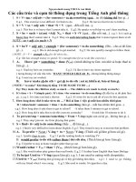 cấu trúc câu trong tiếng anh THPT