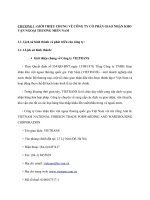 báo cáo thực tập tại công ty cp giao nhận kho vận ngoại thương miền nam