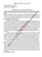 bài thu hoạch chính trị hè năm 2013 - PGD Krông Ana