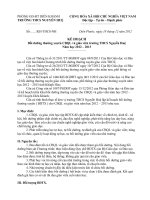 KẾ HOẠCH BDTX CỦA  HIỆU TRƯỞNG