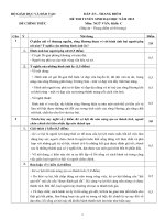 Đề, đáp án Văn ĐH