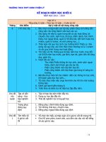 KẾ HOẠCH NĂM HỌC KHỐI 6