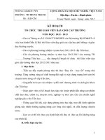 Kế hoạch tổ chức hội thi giáo viên dạy giỏi năm học 2012-2013