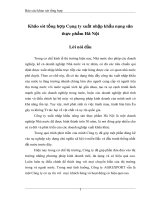 khảo sát tổng hợp công ty xuất nhập khẩu nông sản thực phẩm hà nội