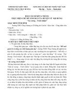 Báo cáo sơ kết “ Kỷ cương – Trách nhiệm”