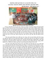 TRƯỜNG THPT QUỲNH LƯU 1 LÀM TỐT CÔNG TÁC GIÁO DỤC TRUYỀN THỐNG