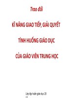 Tình huống giáo dục (rất hay)