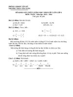 Đề tuyển sinh lớp 6 năm 2013- 2014