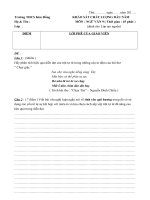 Đề thi KT chất lượng 7 Ngữ Văn