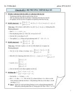 chuyên đề hệ phương trình full