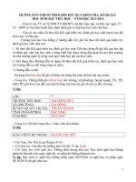 Hướng dẫn viết sổ điểm