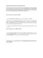 Hướng dẫn cập nhật danh mục trong hệ thống vemis