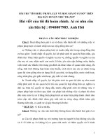 Bài dự thi tìm hiểu pháp luật hòa giải ở cơ sỏ