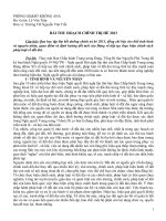 BAI THU HOCH CHINH TRI HE 2013