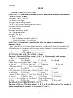 đề ôn học kỳ 1 anh 7