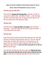 một số kinh nghiệm sử dụng Giáo án điện tử