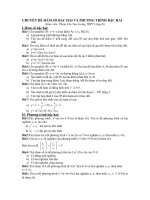 Hàm số và phương trình bậc hai (Không xem quá tiếc)