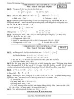 Đề thi KSCL đầu năm môn toán 2013-2014