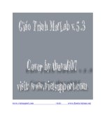 Giáo trình tự học phần mềm Matlab