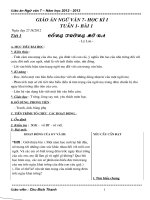 GIÁO ÁN NGŨ VĂN 7 KÌ 1 MỚI