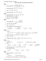 ÔN TẬP CHƯƠNG 1 ĐẠI SỐ 9 HOÀN CHỈNH