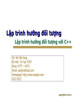 lập trình hướng đối tượng C++_introduce