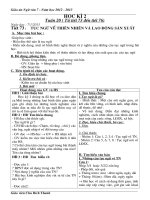 GIÁO ÁN NGỮ VĂN 7 KÌ II