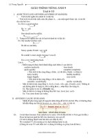 Ôn lại kiến thức HKII Tiếng Anh 9