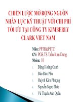 báo cáo tiểu luận môn phương pháp thay đổi tổ chức chiến lược mở rộng nguồn nhân lực kỹ thuật với chi phí tối ưu tại công ty kimberly clark viet nam