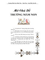 CHU DE TRƯƠNG MAM NON *