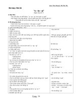 GIÁO ÁN LƠP 1- TV