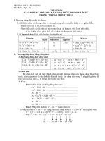 Chuyên đề phân tích đa thức thành nhân tử (PP cơ bản)  Môn Đại số 8